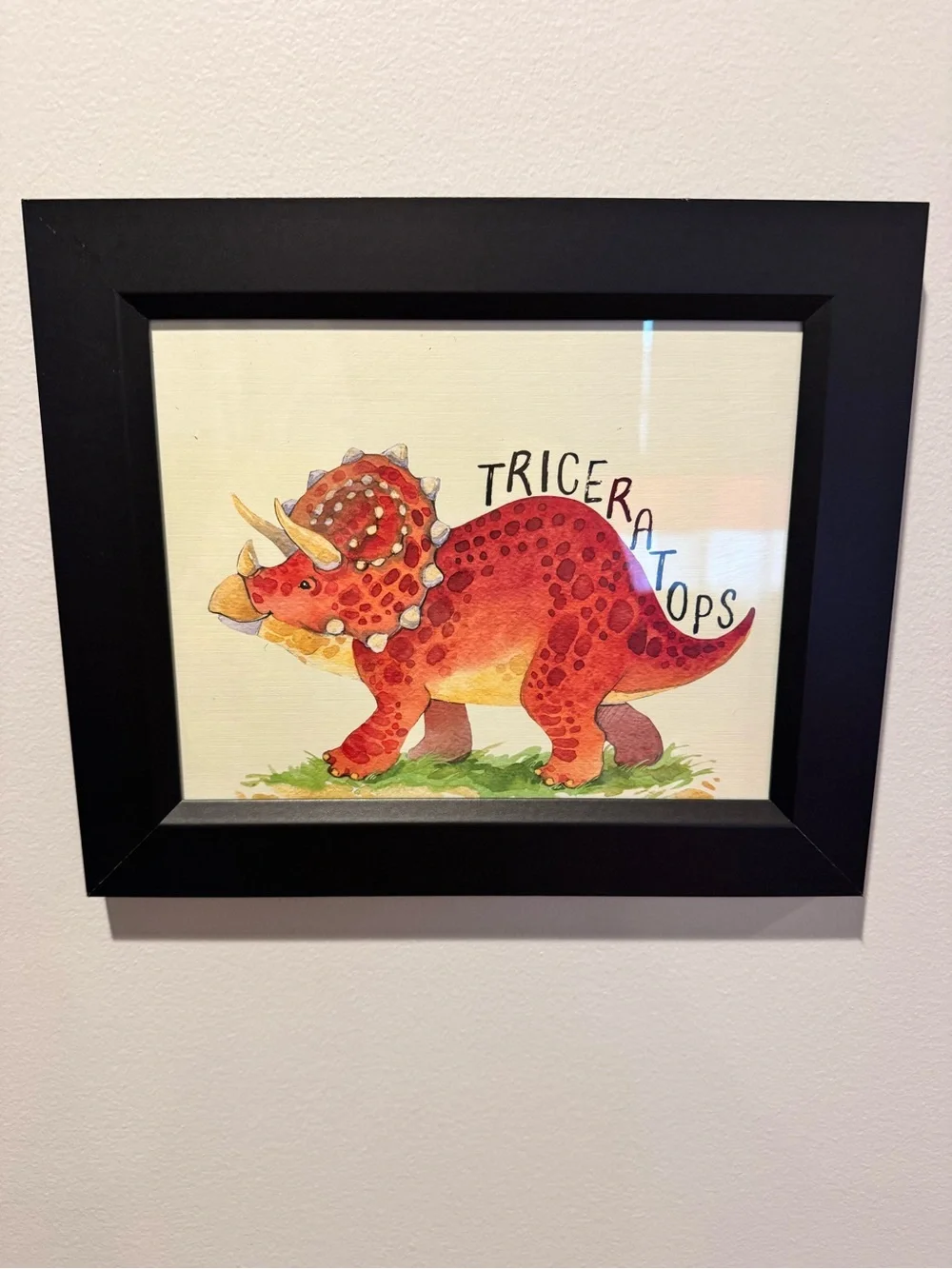 Set of 4 Framed Dinosaur Prints – Etsy | Kids Room/Nursery Decor